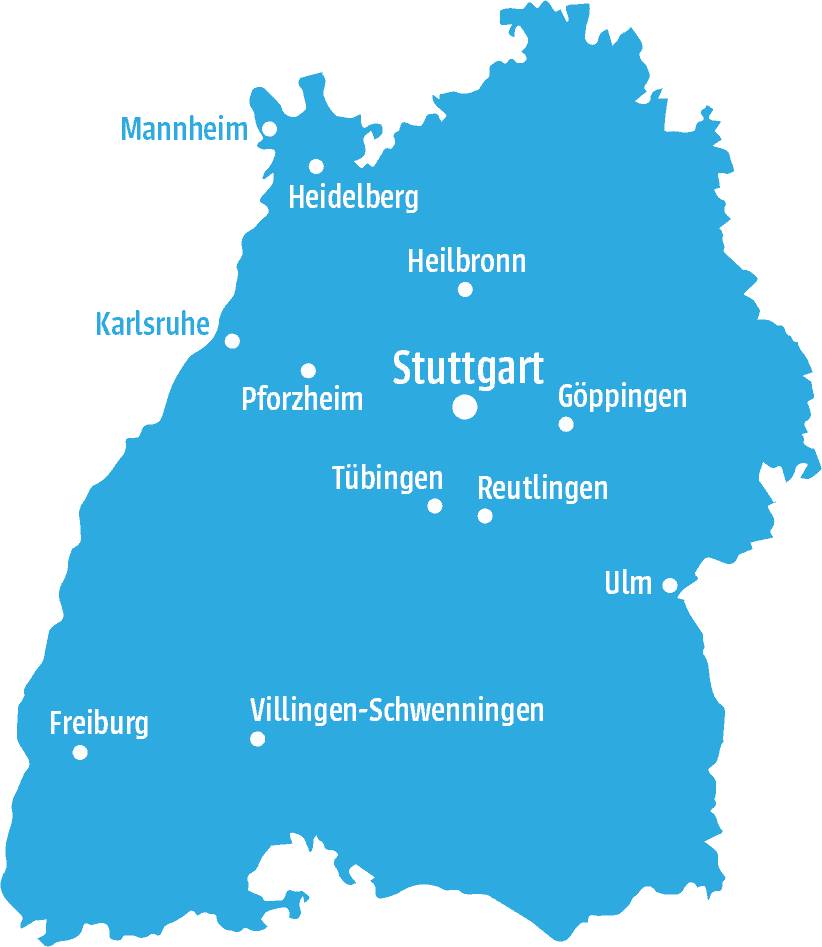 Denserv Einzugsgebiet Karte